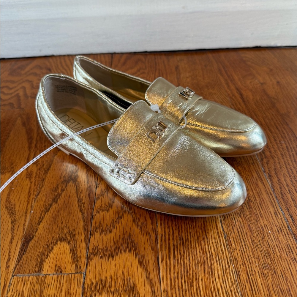 Deltan Woman’s James Leather Logo Hardware Loafers